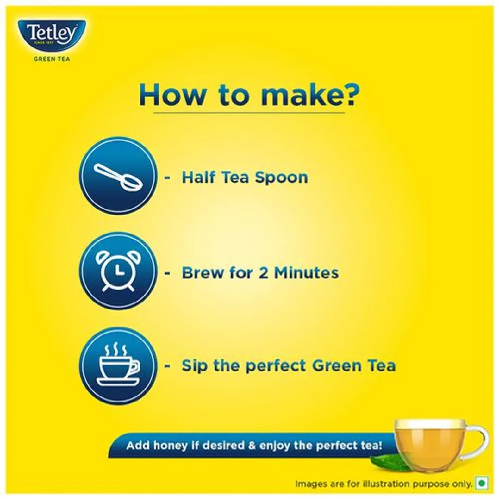 Tetley Long Leaf Original Green Tea - Rich Source Of Antioxidants, 100 g-5.webp